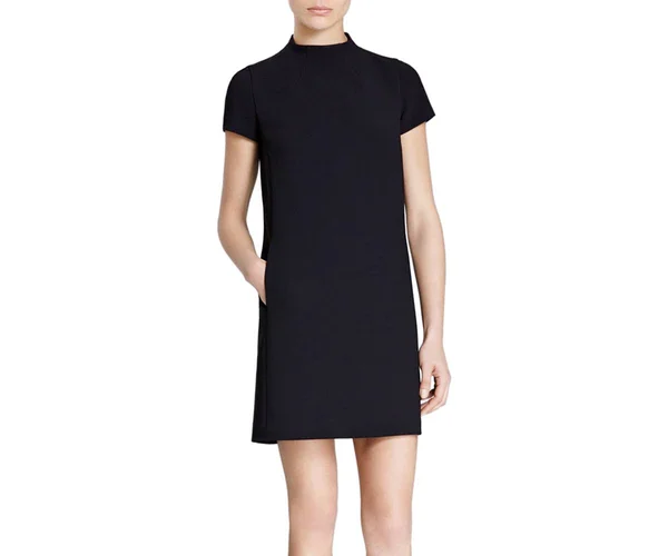 Theory Jasneah Admiral Crepe Mini Dress 4, Deep Navy