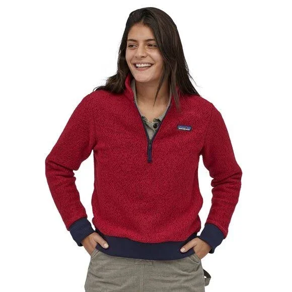 Patagonia Women's Woolyester Fleece Pullover - Molten Lava, XS