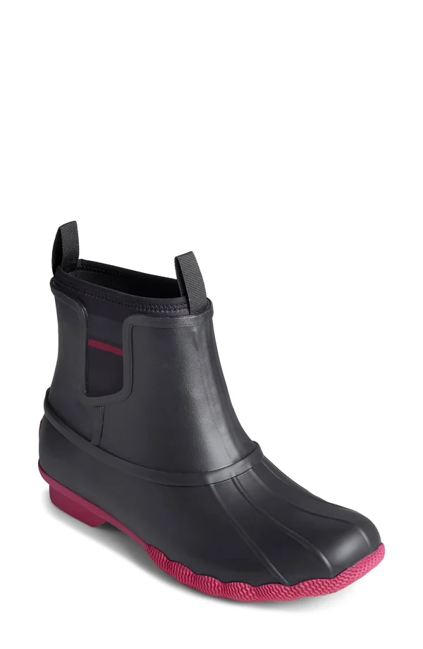 Women's Sperry Saltwater Chelsea Duck Boot, Size 7 M - Black