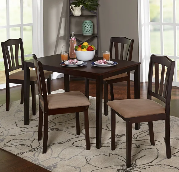 Metro 5 Piece Dining Table Set Black