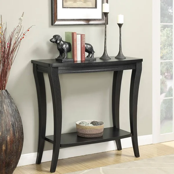Copper Grove Monbretia Console Table with Shelf - Espresso