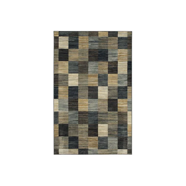 Mohawk Home Mercario Smoke Blue Geometric Area Rug - 30X46
