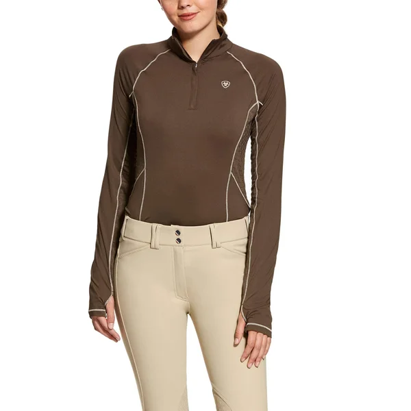 Ariat Ladies Lowell 2.0 1/4 Zip XL Banyan Bark