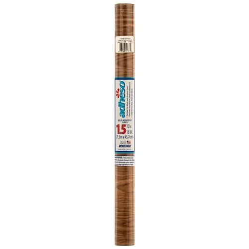 Kittrich Shelf Liner 1.5 yd x 18 Adheso Wood Dsgn, Wholesale, Bulk (Pack of 48)