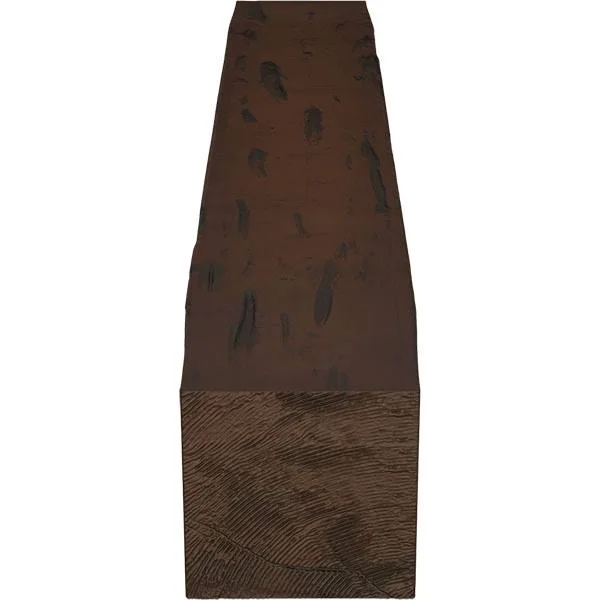 Ekena Millwork MANUPC04X04X84ZH 4x22H x 4x22D x 84x22W Pecky Cypress Faux Wood Fireplace Mantel - Premium Hickory