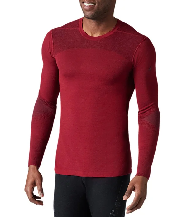 Smartwool Men's Intraknit Merino 200 Crew - Small - Tibetan Red - Forged Iron