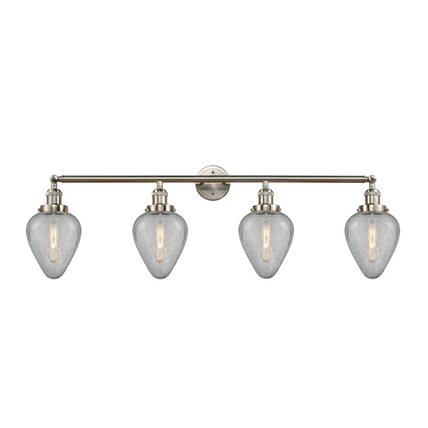 Innovations Lighting Geneseo 4 Light Bath Vanity Light 215 SN G165 LED (Brushed Satin Nickel)