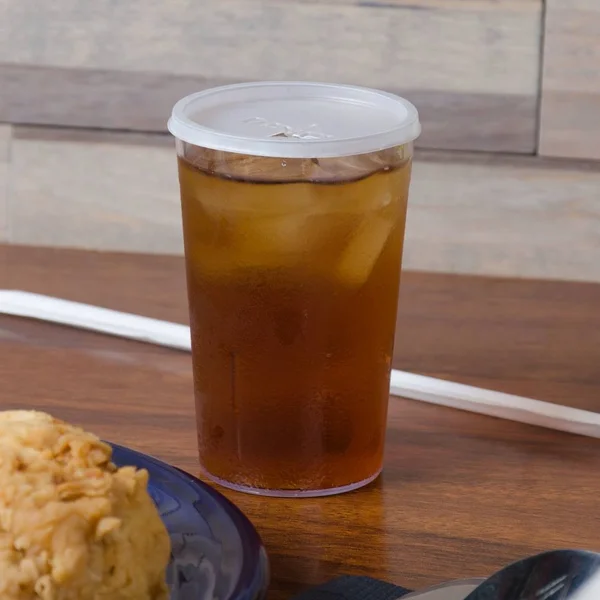 Dinex DX1193ST8714 Lid with Straw Slot for 5 oz. Tumblers - 1000 - CS