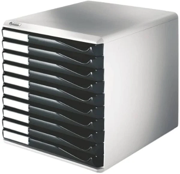 Leitz 10 A4 Drawer Cabinet, Organiser, Form Set, Black