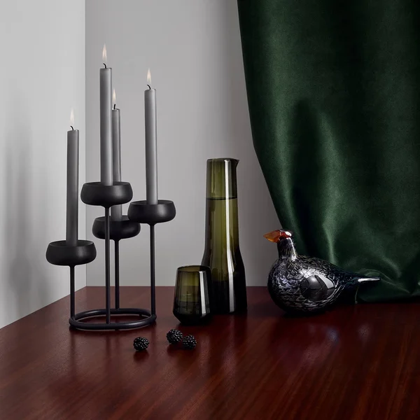 Iittala Nappula Candelabra, Dark Grey