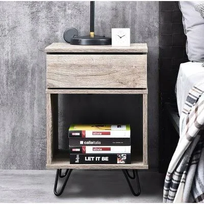 Sealcove 1 Drawer Nightstand Union Rustic Color: Alaska Oak