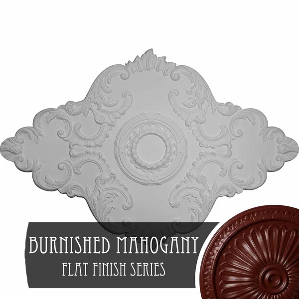 Ekena Millwork CM67PEBMF 67 1/8x22W x 48 5/8x22H x 1 7/8x22P Piedmont Ceiling Medallion (Fits Canopies Up to 6 1/2x22) - Hand-Pai
