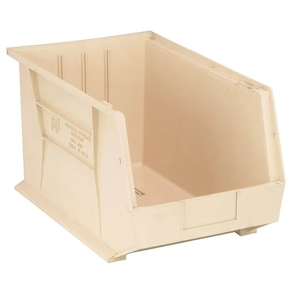Quantum Ultra Stack and Hang Bin 18x22Lx 11x22W x 10x22H - Ivory Pack of 4