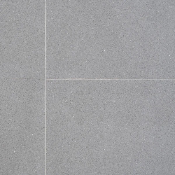 TileBar Terrazzo Italy Dolce Gris 24x24 Honed Marble Tile, Gray, Backsplash, Wall and Floor