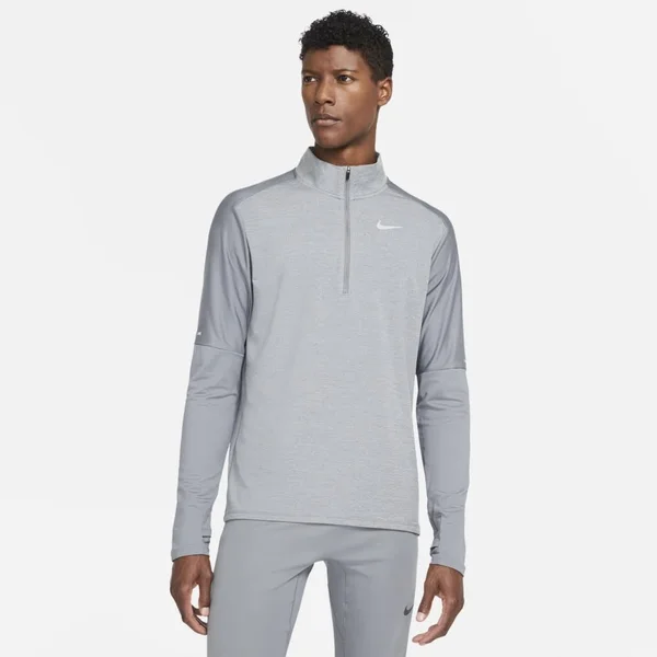 Nike Dri-Fit Men's 1/2-Zip Running Top (Smoke Grey)