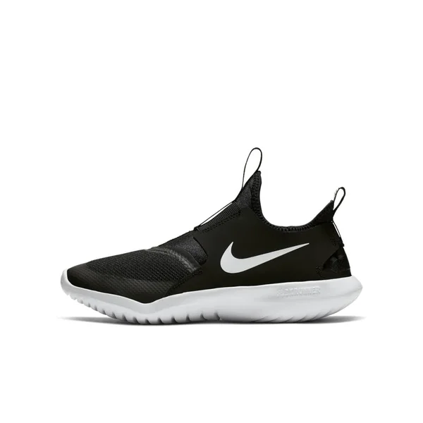 Nike Boys& Flex Runner Running Shoes - Black, 3.5