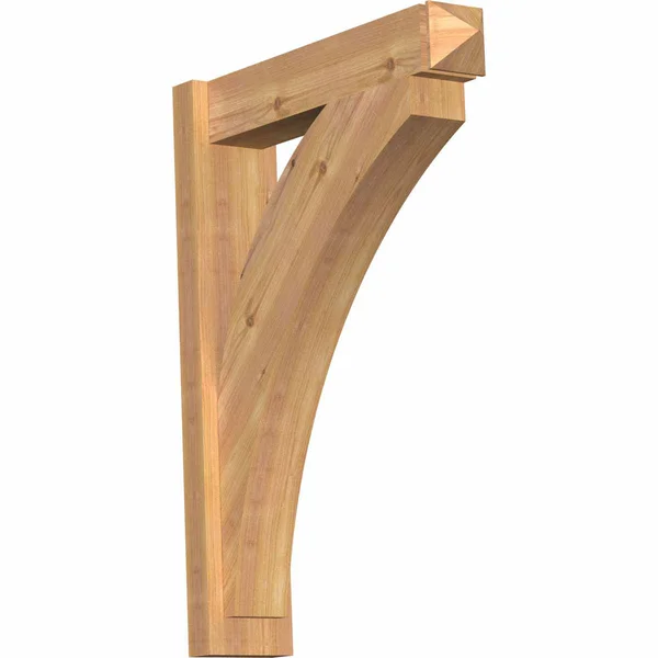 Ekena Millwork OUT06X24X32THR03SWR 5 1/2x22W x 24x22D x 32x22H Thorton Smooth Arts and Crafts Outlooker, Western Red Cedar