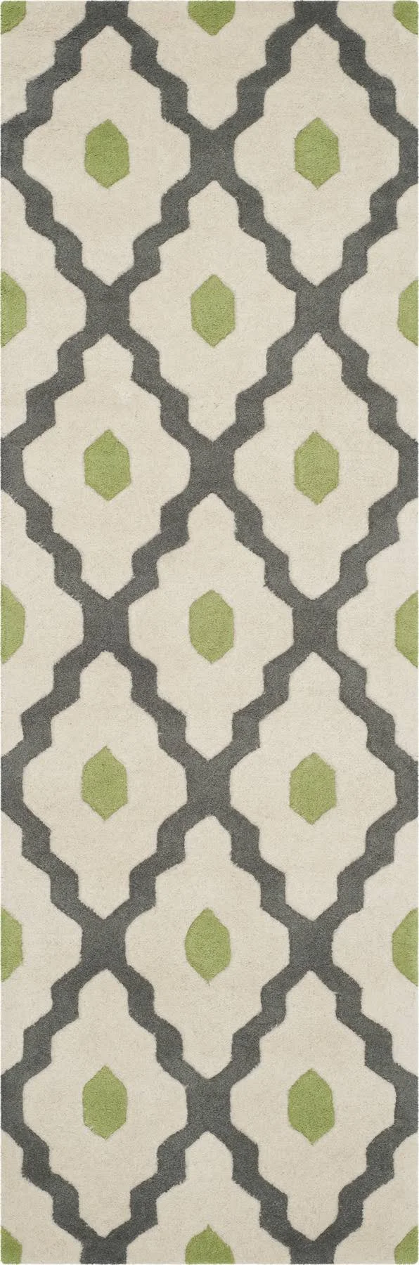 Safavieh 3& x 5& Chatham CHT748D Ivory, Dark Grey Rug