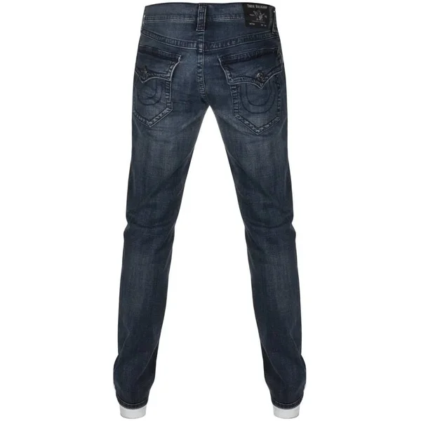 True Religion Ricky Straight Jean Jeans - Blue - Straight Jeans