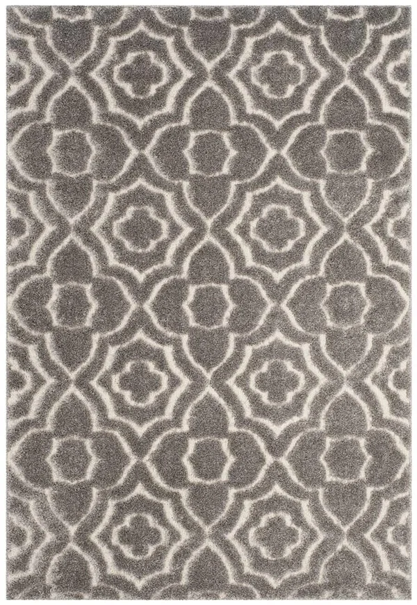 Safavieh Memphis Shag SG832G 5&1x22 x 7&6x22 Grey, Cream Area Rug