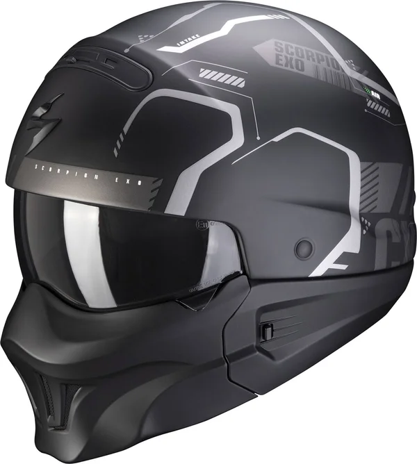 Scorpion - Helmet EXO-Combat Evo Ram Matt Black, Silver - Size XXL