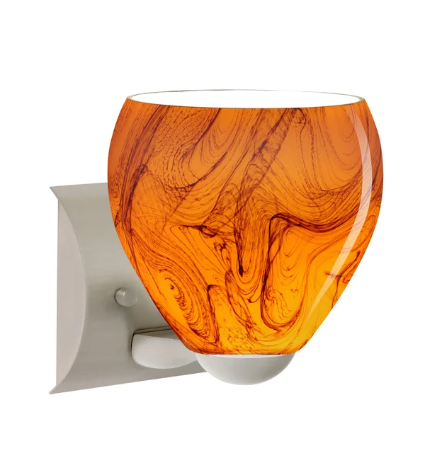 Besa Lighting 1WZ-4122HB-SN Bolla Wall Sconce - Satin Nickel