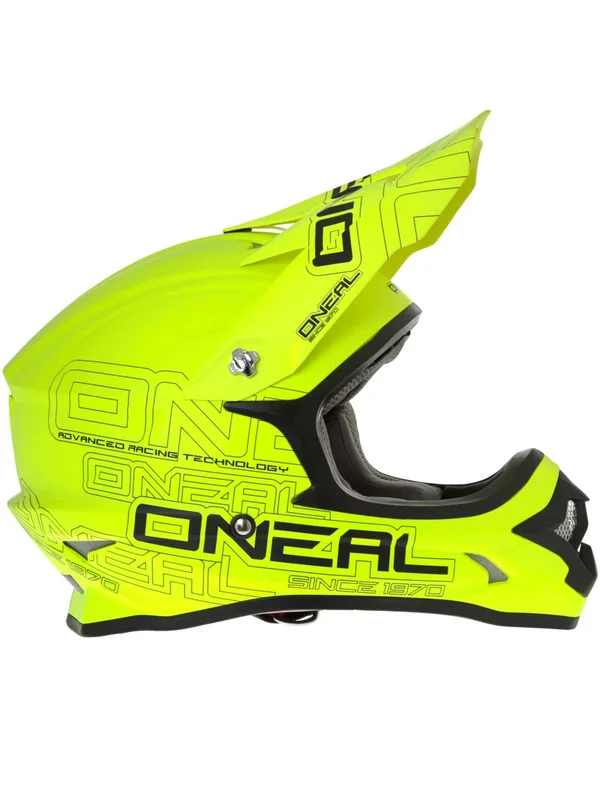 Oneal Neon Yellow 2018 3series Flat MX Helmet