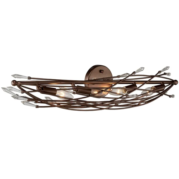 Offshoot 4-Light Bath Light Bronze Rogue Decor 611530