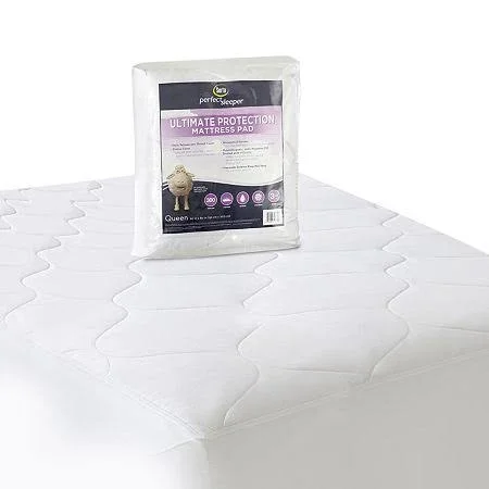 Serta Perfect Sleeper Microban Ultimate Protection 300TC Mattress Pad - White