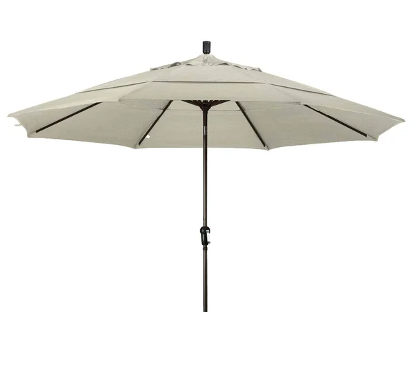 California Umbrella 11 ft. Aluminum Auto Tilt Patio Umbrella - Green