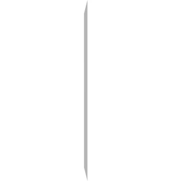 Ekena Millwork GVPVE16X2402SN 16x22W x 24x22H Vertical Surface Mount PVC Gable Vent: Non-Functional, w/ 2x22W x 1-1/2x22H Brickm