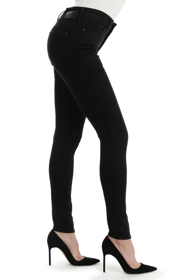 Mavi Alissa High-Rise Super Skinny Ankle in Black Brushed Supersoft Jeans