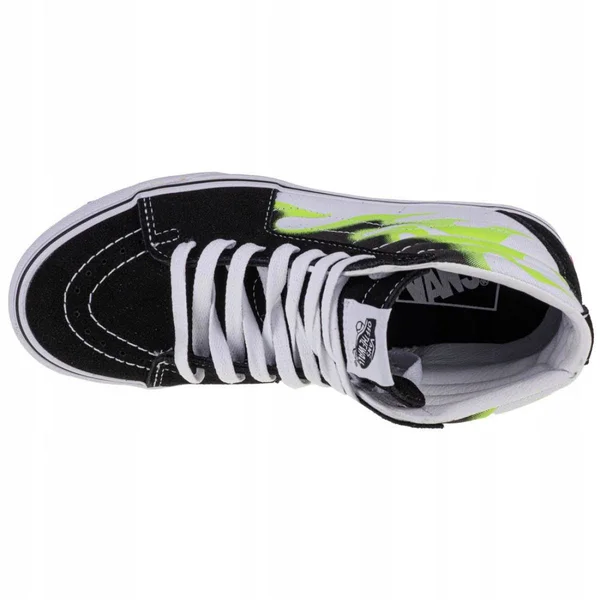 Vans Flame Sk8-Hi Shoes - Black - 7.5