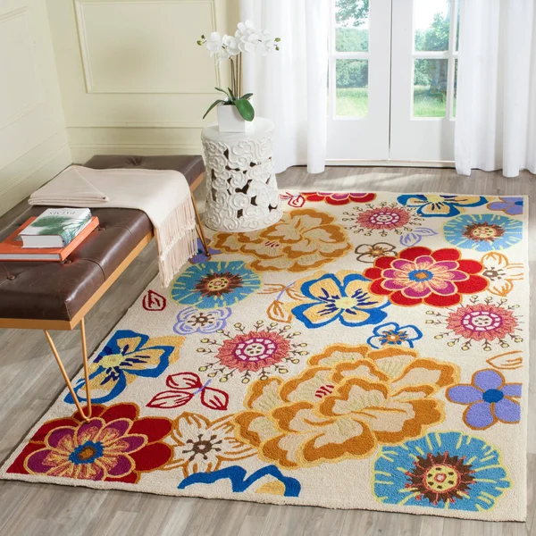 Safavieh Four Seasons FRS467F Ivory - Red 8& x 10& Area Rug