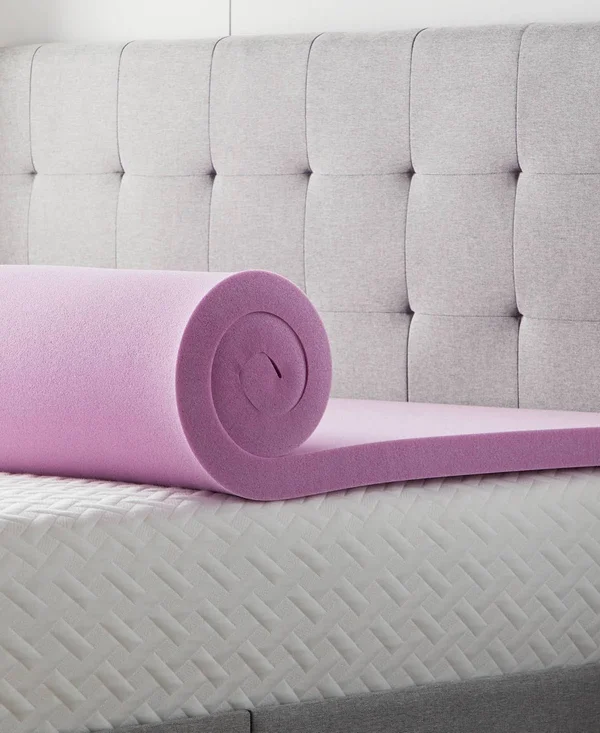 Dream Collection by Lucid 2x22 Lavender Memory Foam Mattress Topper - Full - Purple