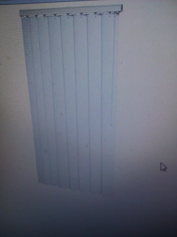 Champion 63 x 60 Alabaster 3-1/2 Vertical Blind