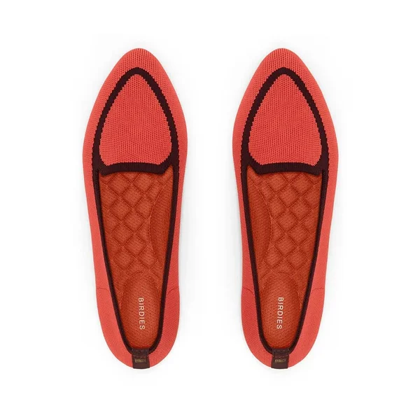 Women's Birdies Blackbird Knit Flat - Size 7.5 M - Red