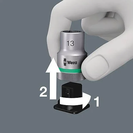 Wera 05003972001 Belt B 3 Torx HF Zyklop Bit Socket Set with Holding Function - 3/8x22 Drive