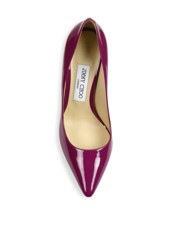 Jimmy Choo Romy 100 Patent Leather Pumps - Black - Pumps