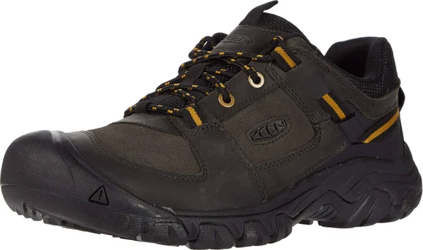 Keen Men's Targhee III Casual Shoe - 7.5 - Black Olive, Harvest Gold