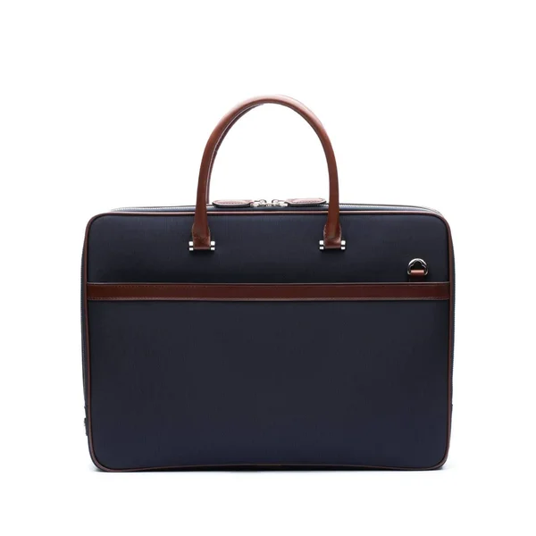 Maverick & Co. -Vibrant Waterproof Double-Zip Briefcase - Navy - Men/Women - Compatible with 16’ Laptop