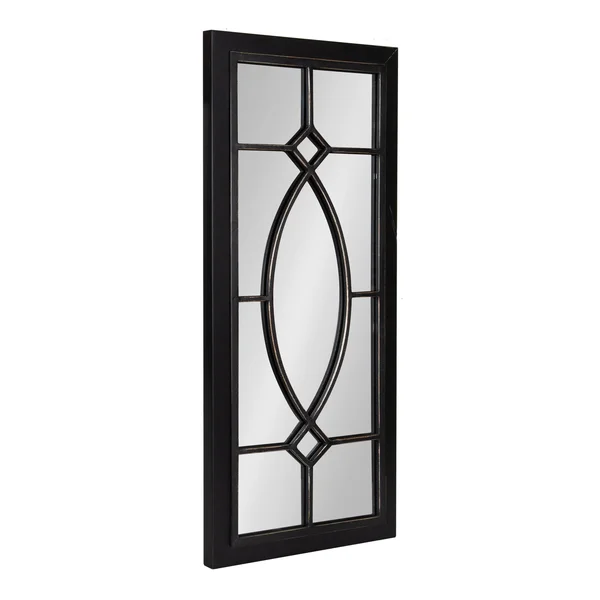 Kate and Laurel Bakersfield 1.25-in L x 13-in W Black Framed Wall Mirror - 219121