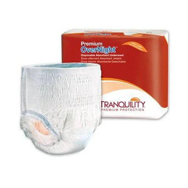 Tranquility Premium Overnight Underwear - LG 44-54 Inch-Case of 64