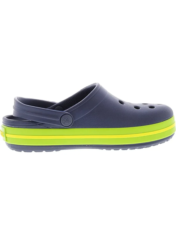 Crocs Kids Crocband Clog Clogs - Navy, Volt Green - 3M