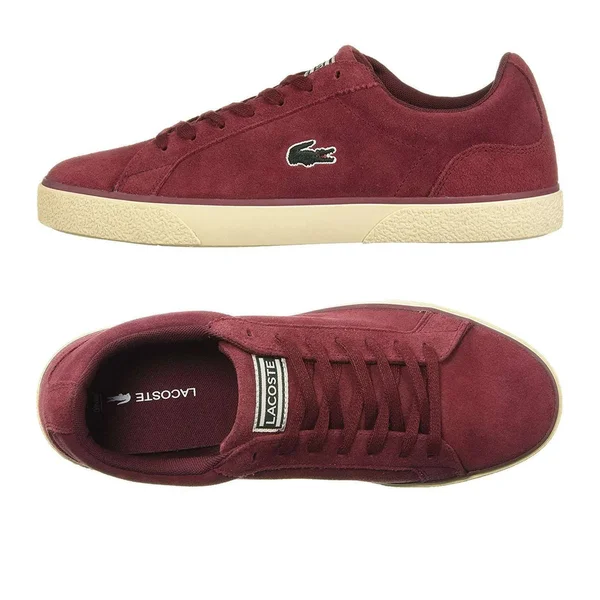 Lacoste Men Lerond Fashion Sneakers - Men's, Size: 8, Red