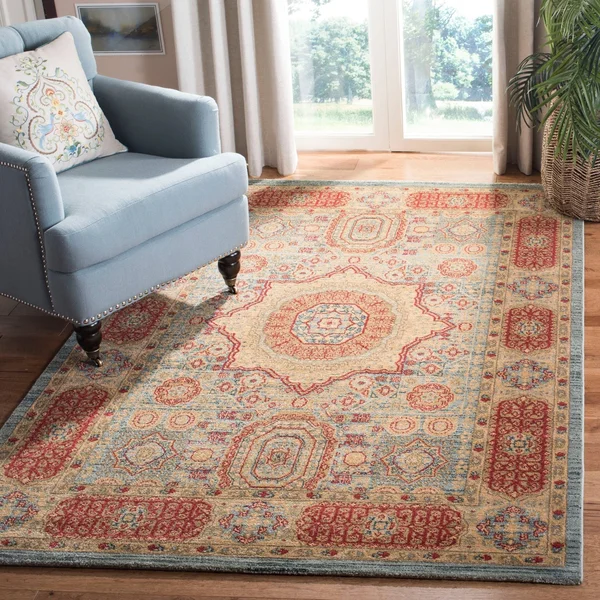 Safavieh Mahal MAH622C Navy, Red Rug 2&2x22 x 8& Runner
