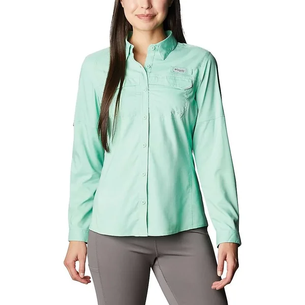 Columbia Women's PFG Lo Drag Long Sleeve Fishing Shirt - M - Green