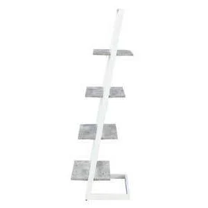57x22 Graystone 4 Tier Ladder Bookcase/shelf Faux Birch/White - Breighton Home