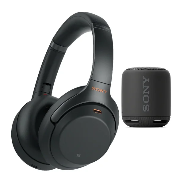 Sony WH-1000XM3 Wireless Noise-Canceling Over-Ear Headphones (Black - with Carrying Case) Bundle Extra Bass Portable Wireless Blu