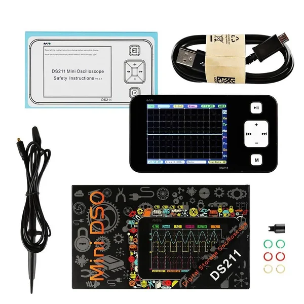 SainSmart Original Mini DSO211 DS211 New Upgrade Version Dso201 Nano Arm Pocket Size Portable Handheld LCD Screen Digital Storag